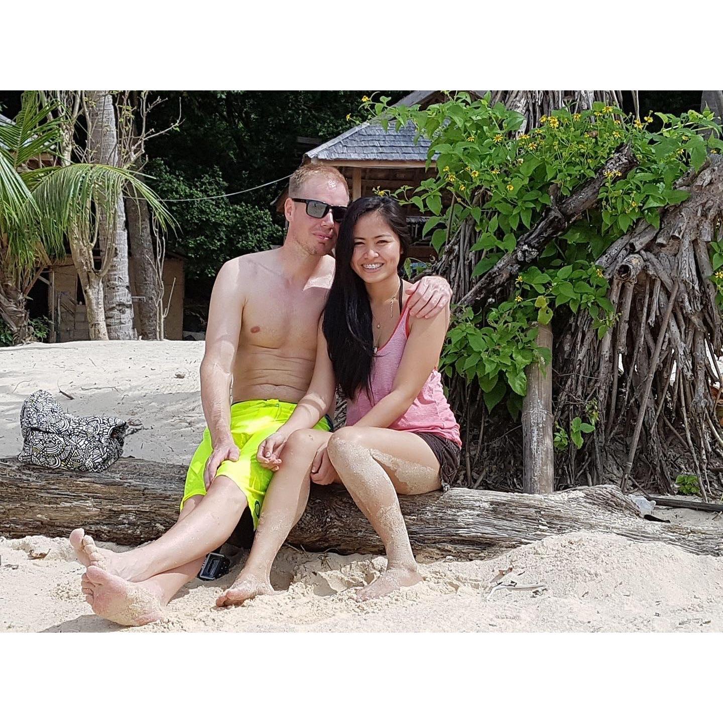 First travel together, El Nido, Palawan, Philippines, 2016