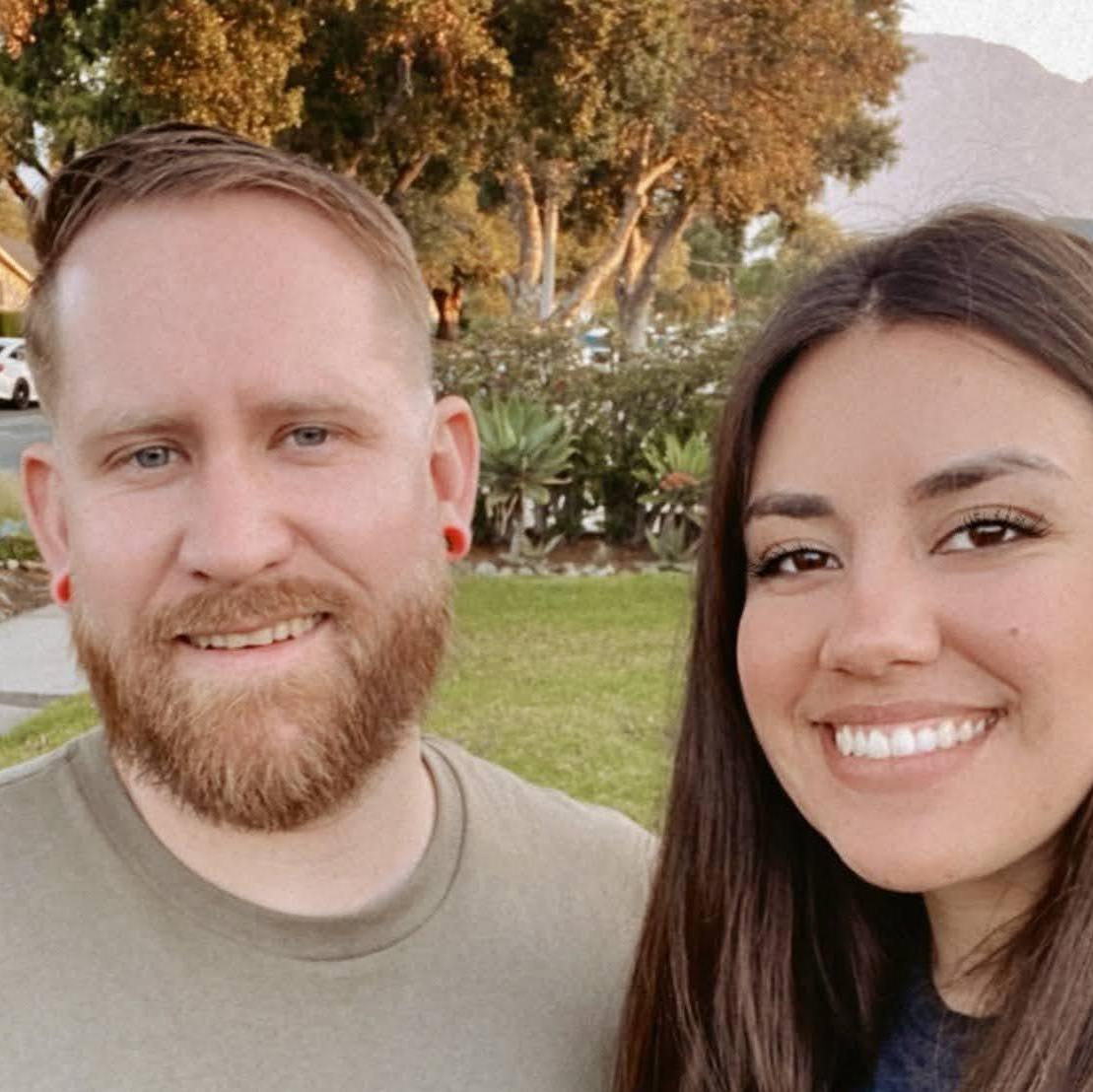 First time Jazmine saw Matt without a long beard!