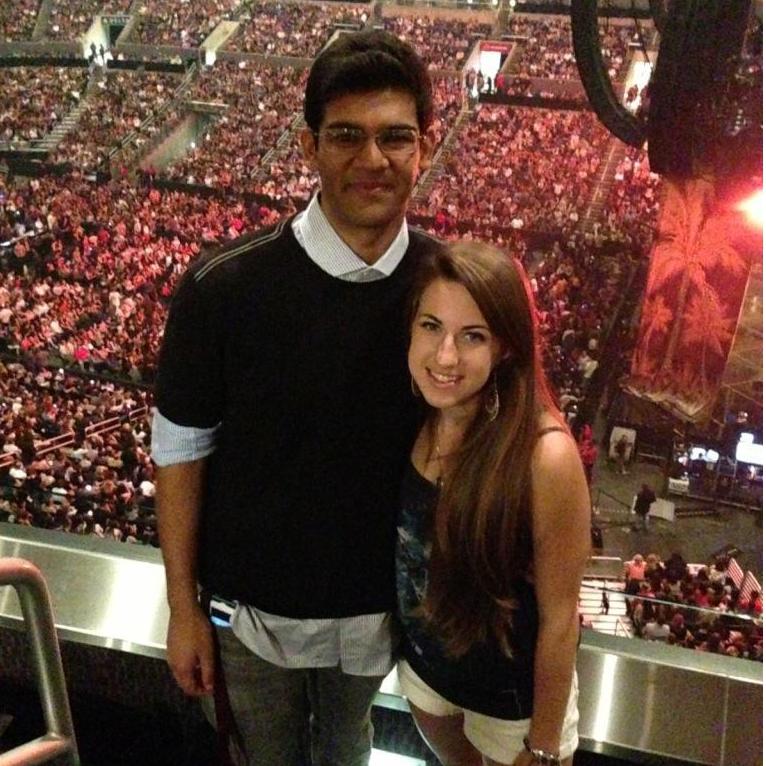 One of our first dates at a Bruno Mars concert