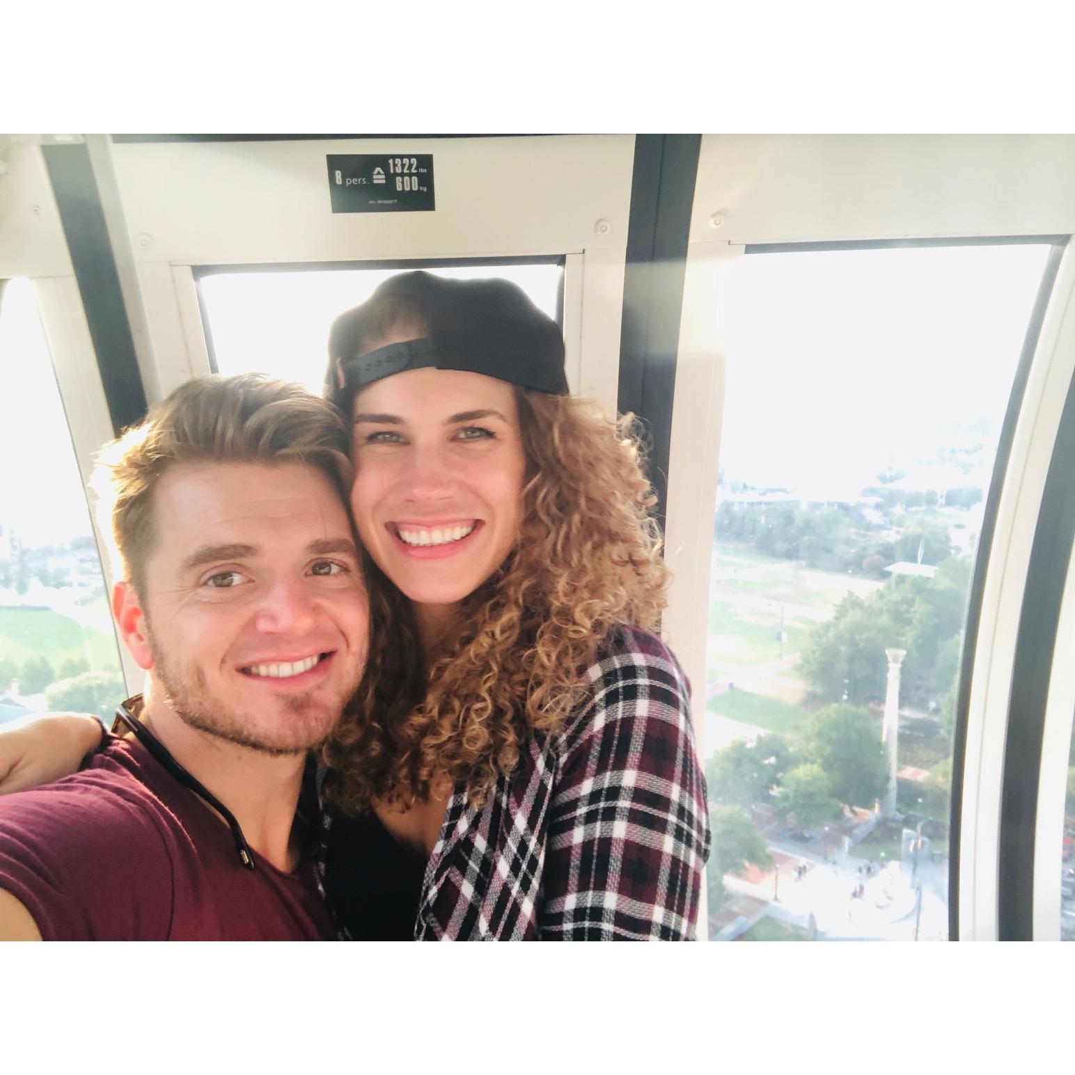 @ Centennial Olympic Park on the Ferris Wheel