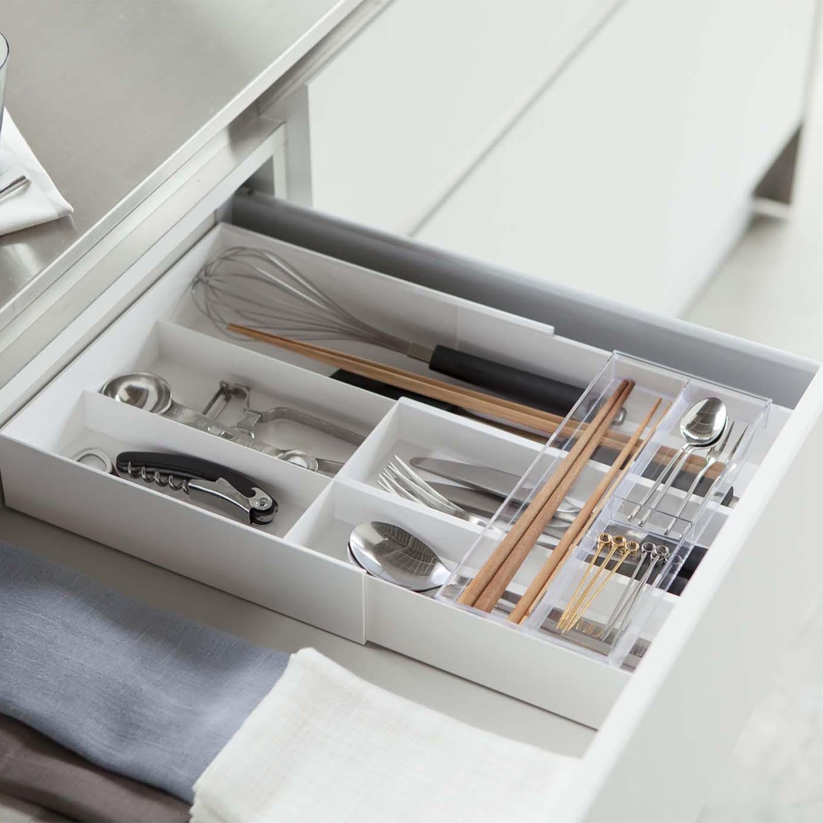 Yamazaki Home Utensil Organizer, Steel - White