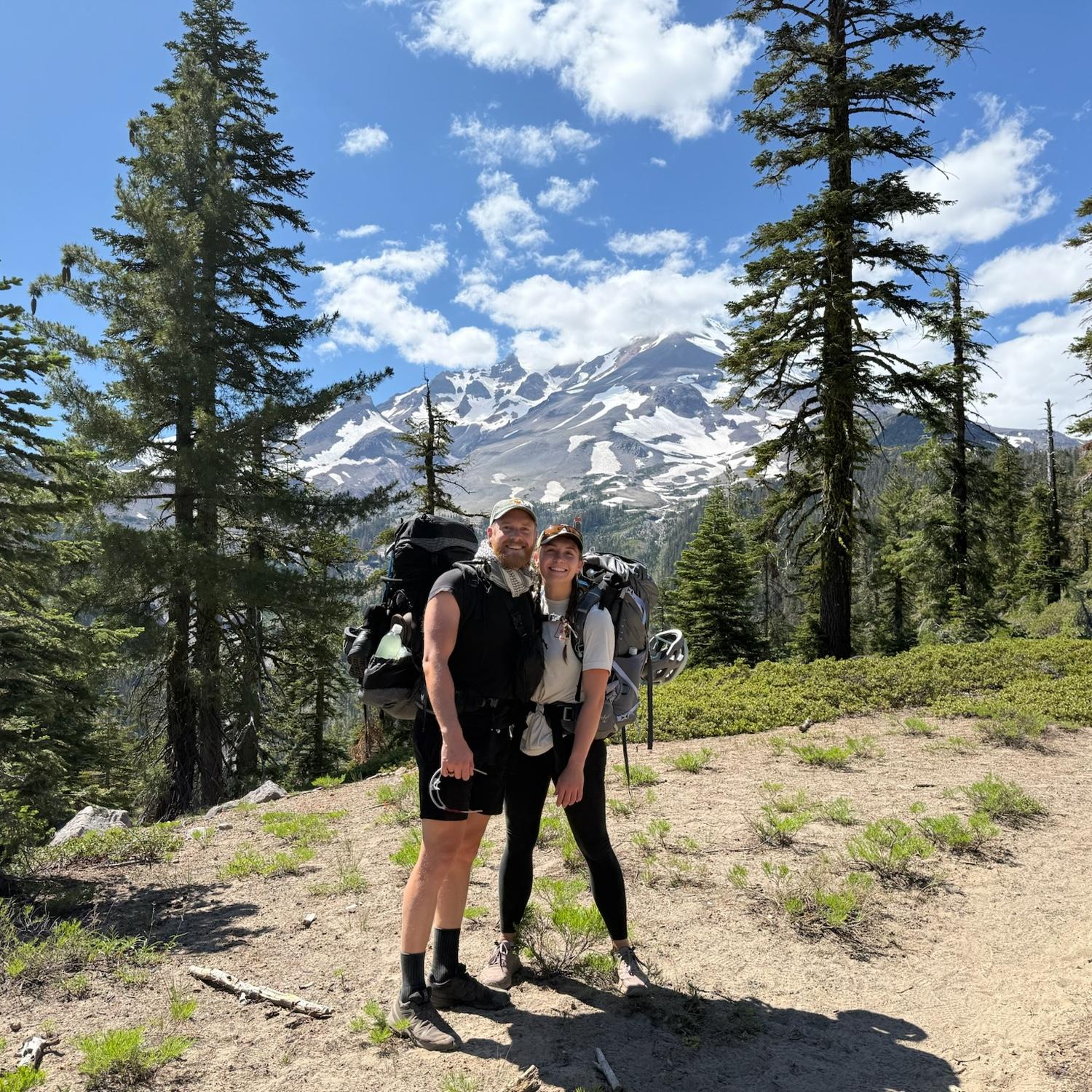 Hiking Mt. Shasta with friends and Nate’s brother, Joe. The summit is over 14,000 ft! July 2025