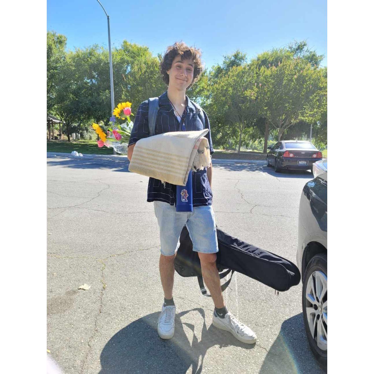 On Wednesday, July 6th, 2023, Michael had a plan... to PROPOSE to Genesis. Unbeknownst to her, *the* ring was in the backpack Michael wore. She spoke EXCESSIVELY. He didn't get to propose in the park.