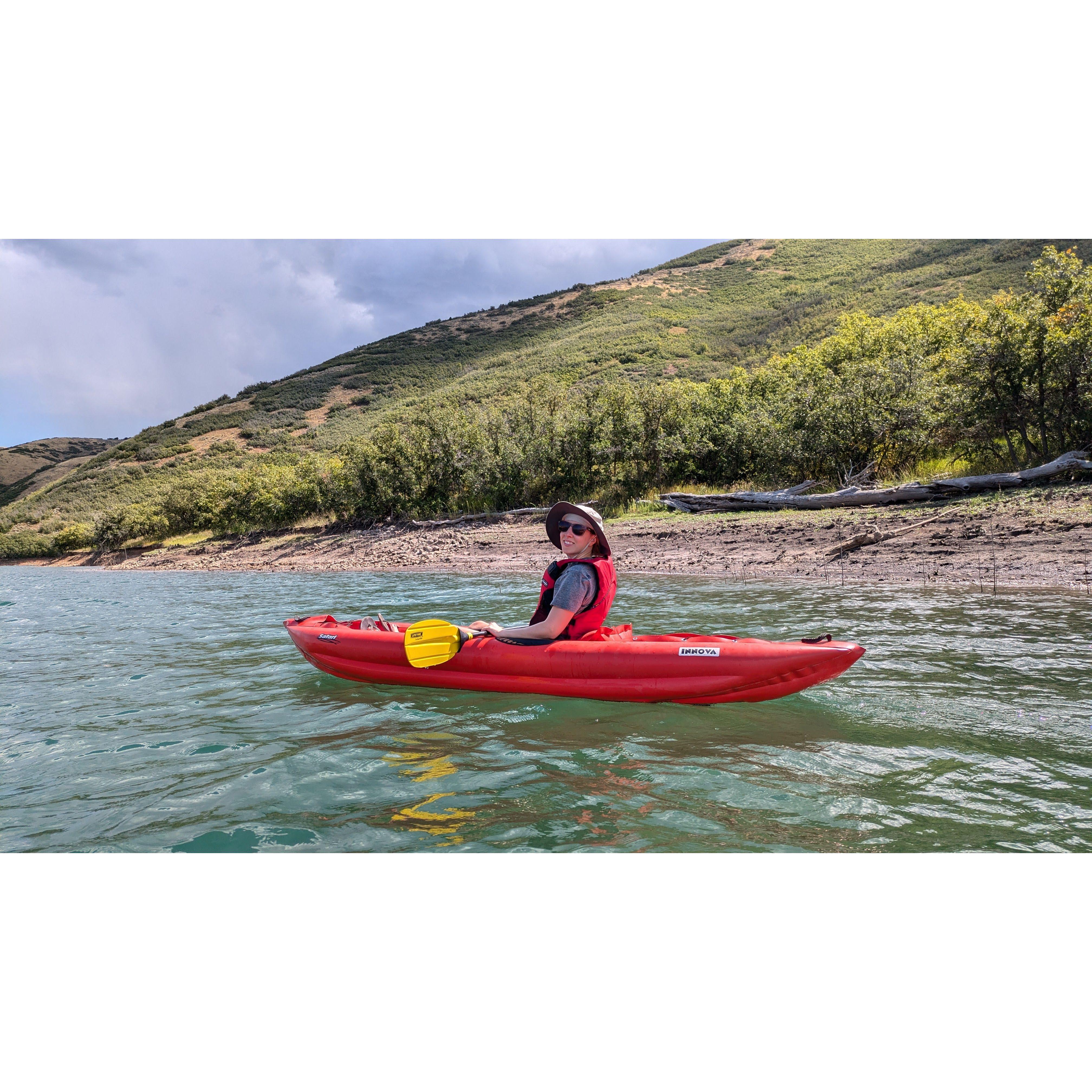 Then we went kayaking