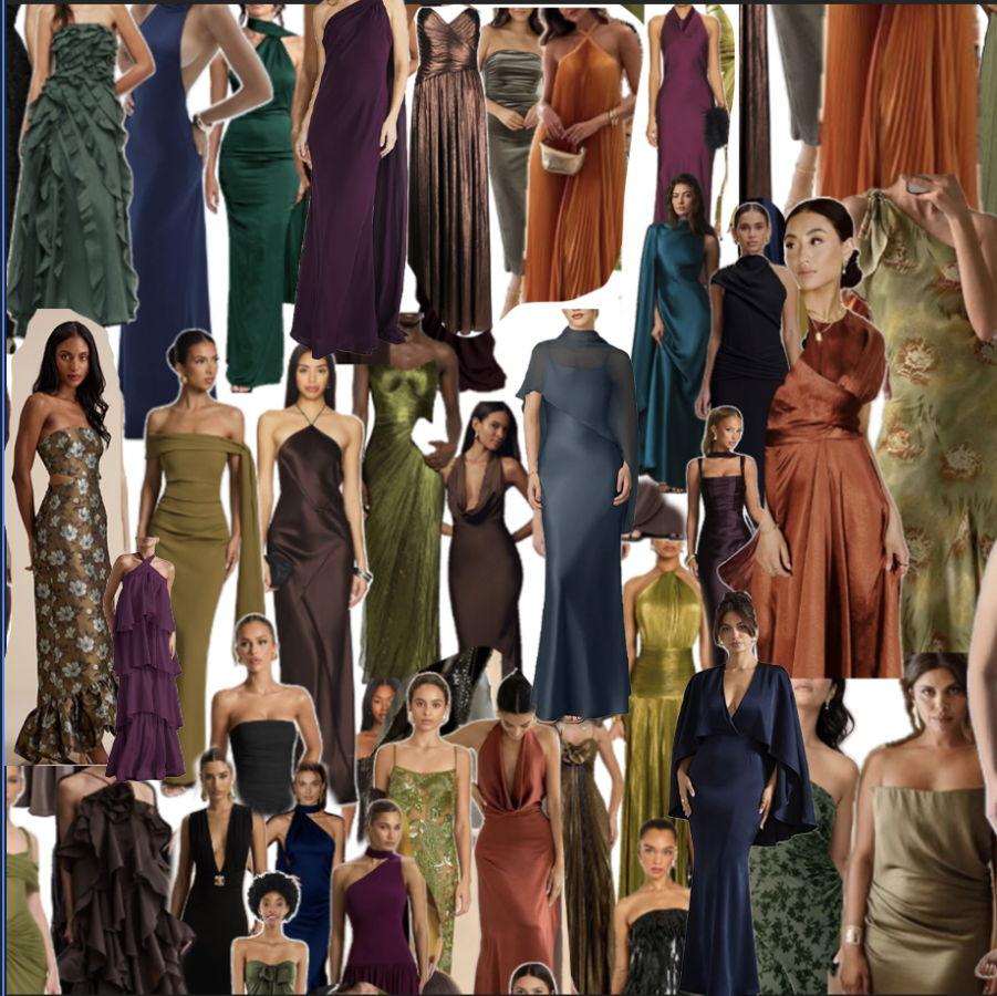 Color suggestions: Rich jewel and fall tones like emerald, moss, mocha, navy, burgundy, plum, deep rust, and black.