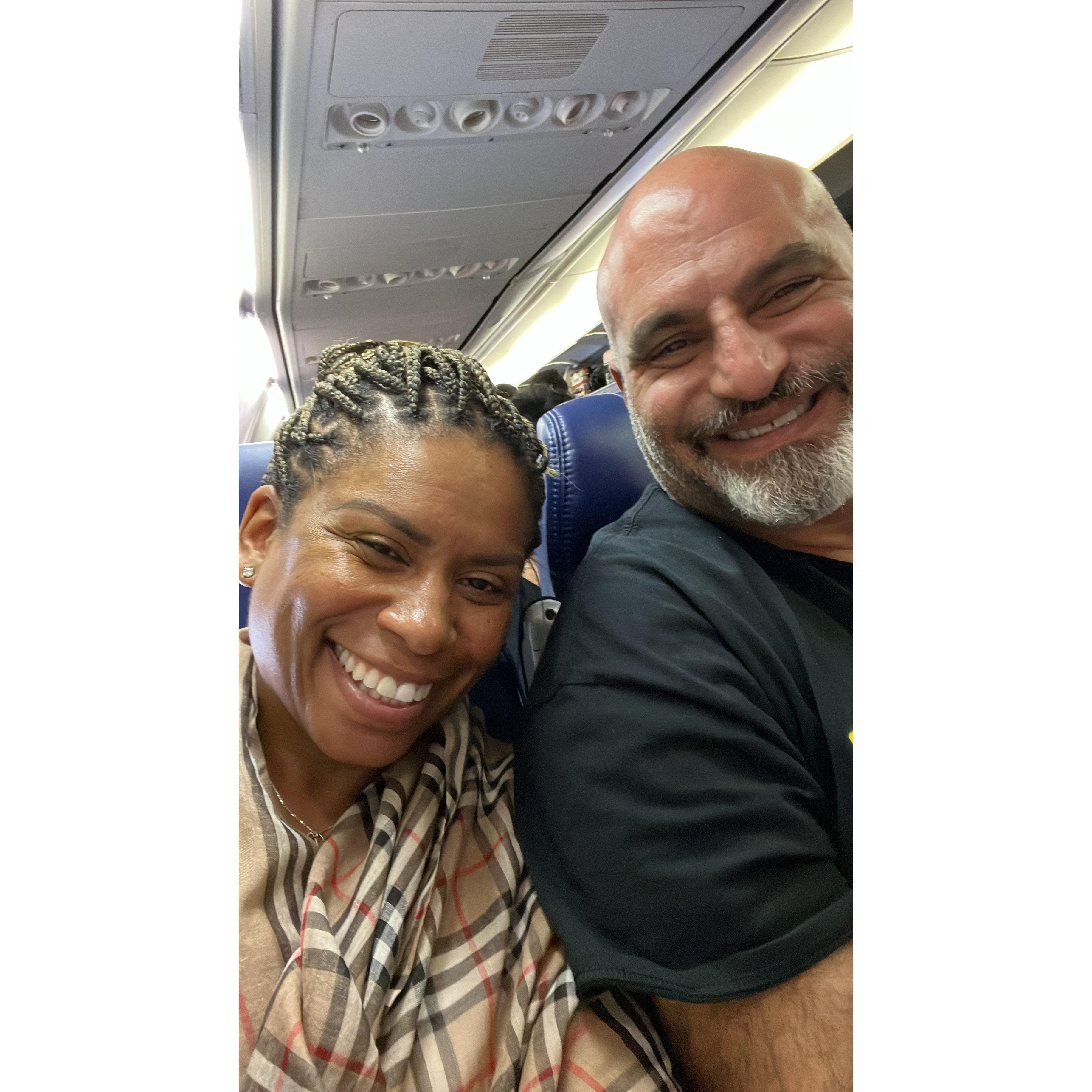 Happy to be traveling!