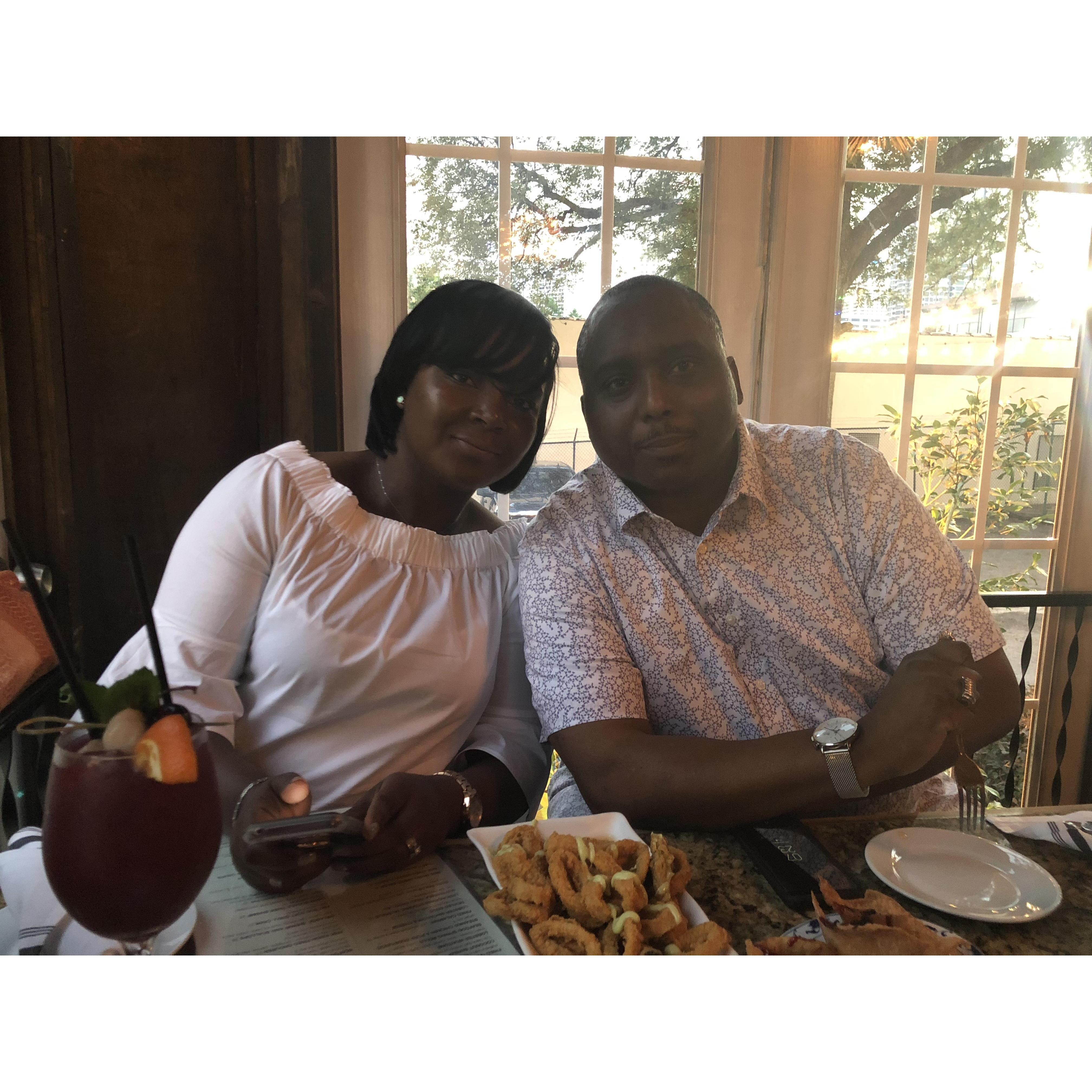 My father and his beautiful wife