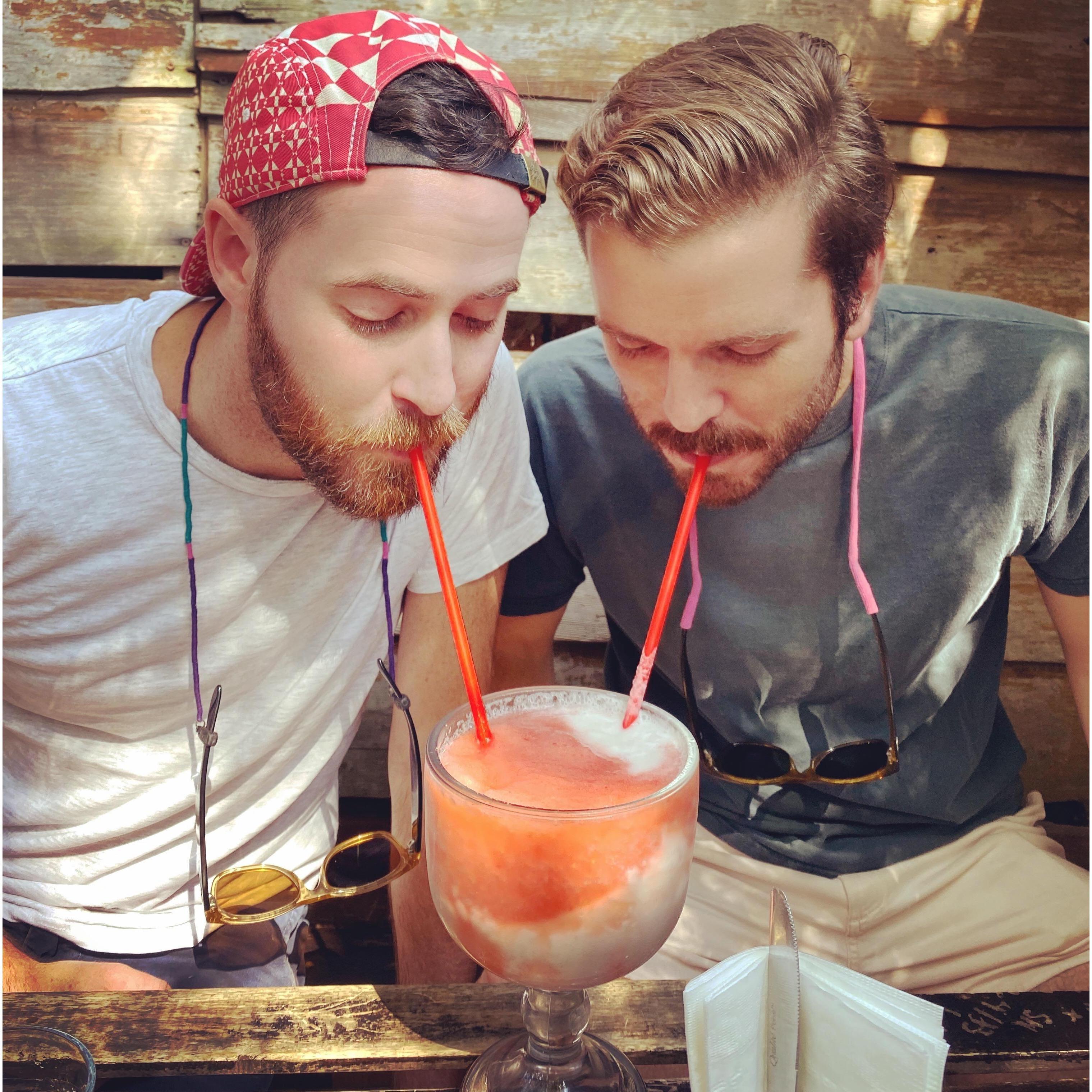 Brain-freezin' at Surf Bar in Brooklyn. Summer 2019.