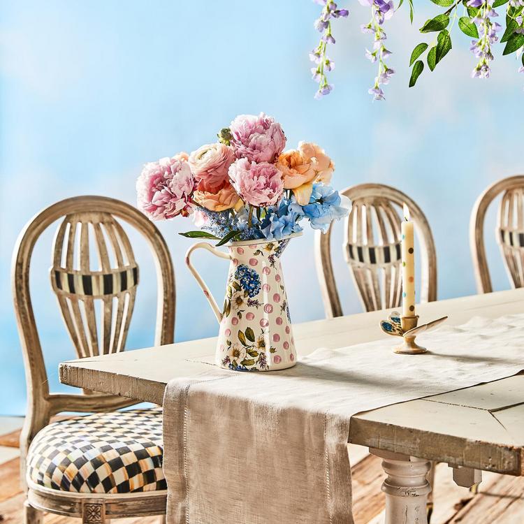 MacKenzie-Childs, Wildflowers Enamel Practical Pitcher | Zola