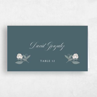 Green Wedding Place Card - Beatrice