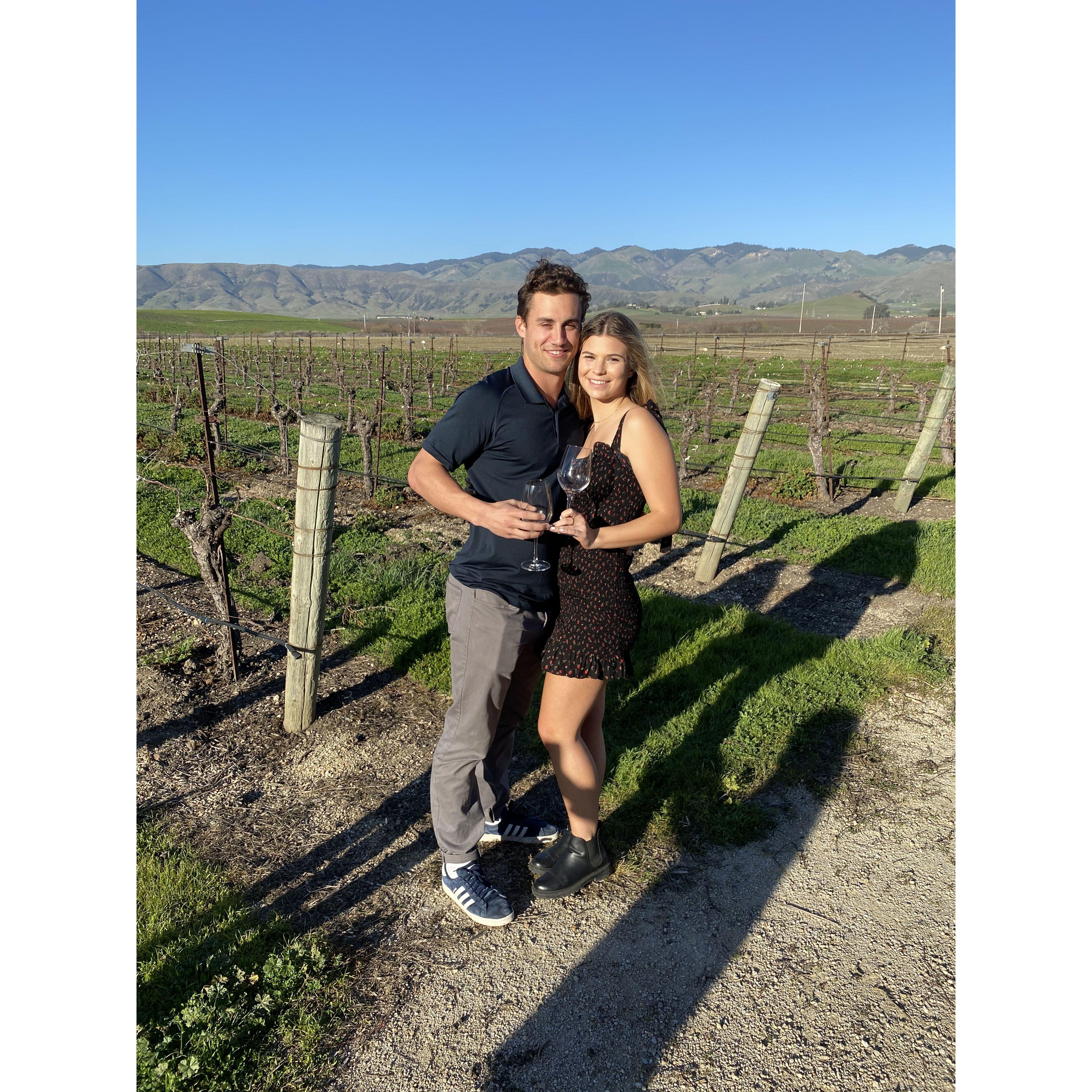 February 2020, our first photo together