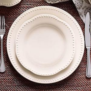 Emma Salad Plate, Set of 4 - White