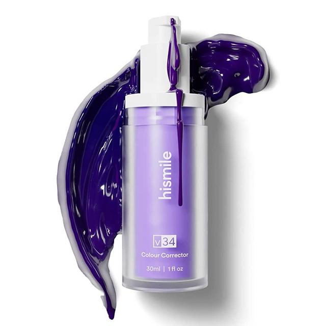 Hismile v34 Colour Corrector, Purple Teeth Whitening, Tooth Stain Removal, Teeth Whitening Booster, Purple Toothpaste, Colour Correcting, Hismile V34, Hismile Colour Corrector, Tooth Colour Corrector