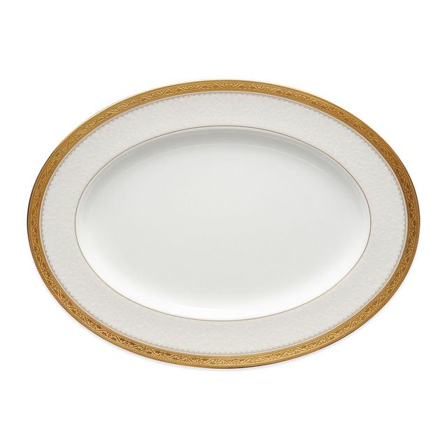Noritake® Odessa Gold 12-Inch Oval Platter