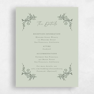 Grassy Sage, Green Wedding Enclosure - Marnina