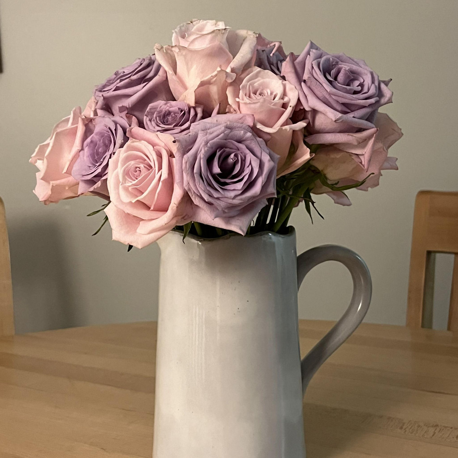 Some friends celebrated Taite at a bridal brunch and Caedmon came in at the end to give Taite these flowers!