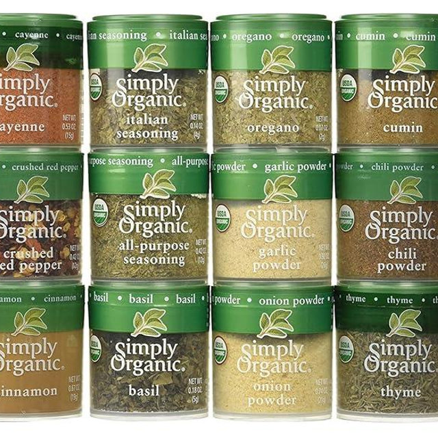 Generic Simply Organic Starter Spice Gift Set, 0.33 Ounce (Pack of 12)