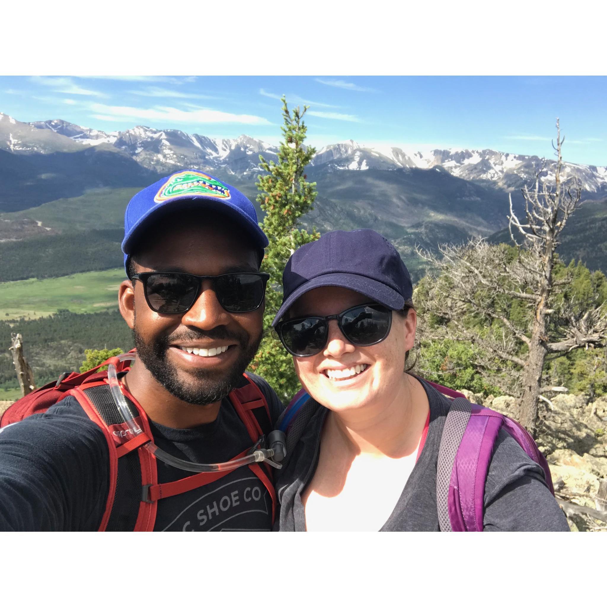 Hiking Deer Mountain in Rocky Mountain National Park.