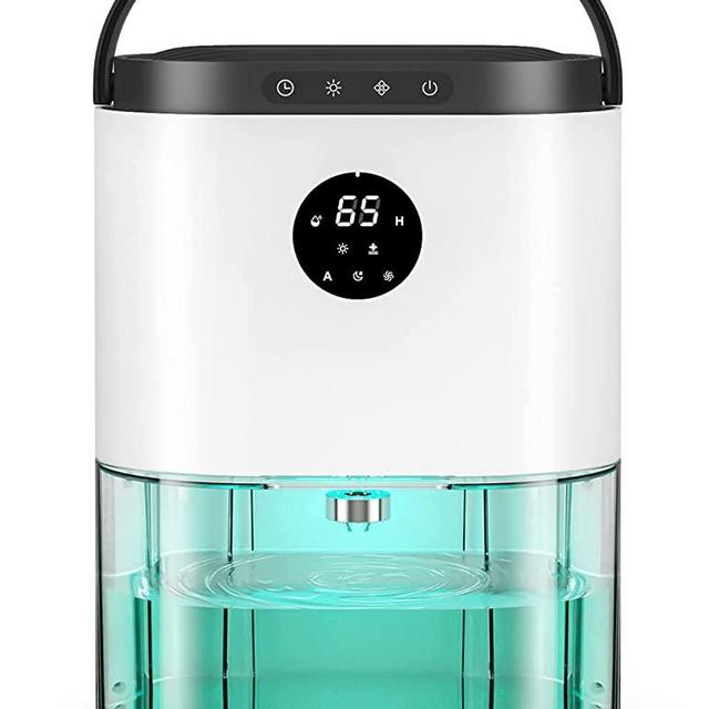 Dehumidifiers, 78oz Dehumidifiers for Home Bedroom 500 sq.ft with Humidity Control Auto Defrost & Timer, Auto-off Small Dehumidifier for Basement with 3 Modes LED Display & 7-color Lights for Closets Bathroom RV…