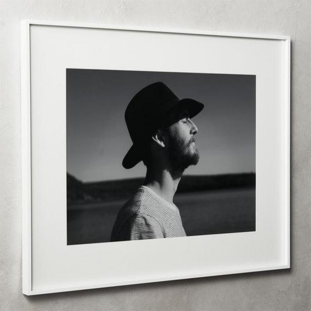 Gallery White Frame with White Mat 18x24