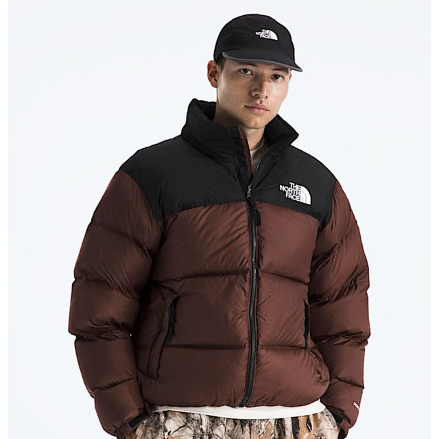 North Face Nuptse Ember Soil sz XL