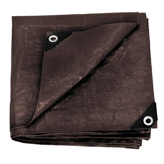 Stansport Reinforced Brown Rip-Stop Tarp