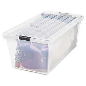 Iris USA - IRIS® 91 qt. Buckle Down Storage Boxes (Set of 4)