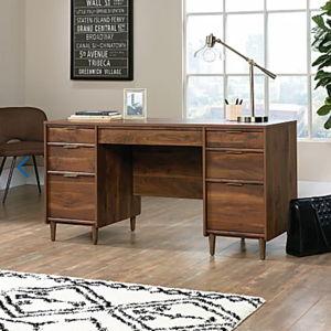 Sauder Clifford Place 59 W Mid Century Executive Computer Desk Grand Walnut - Office Depot