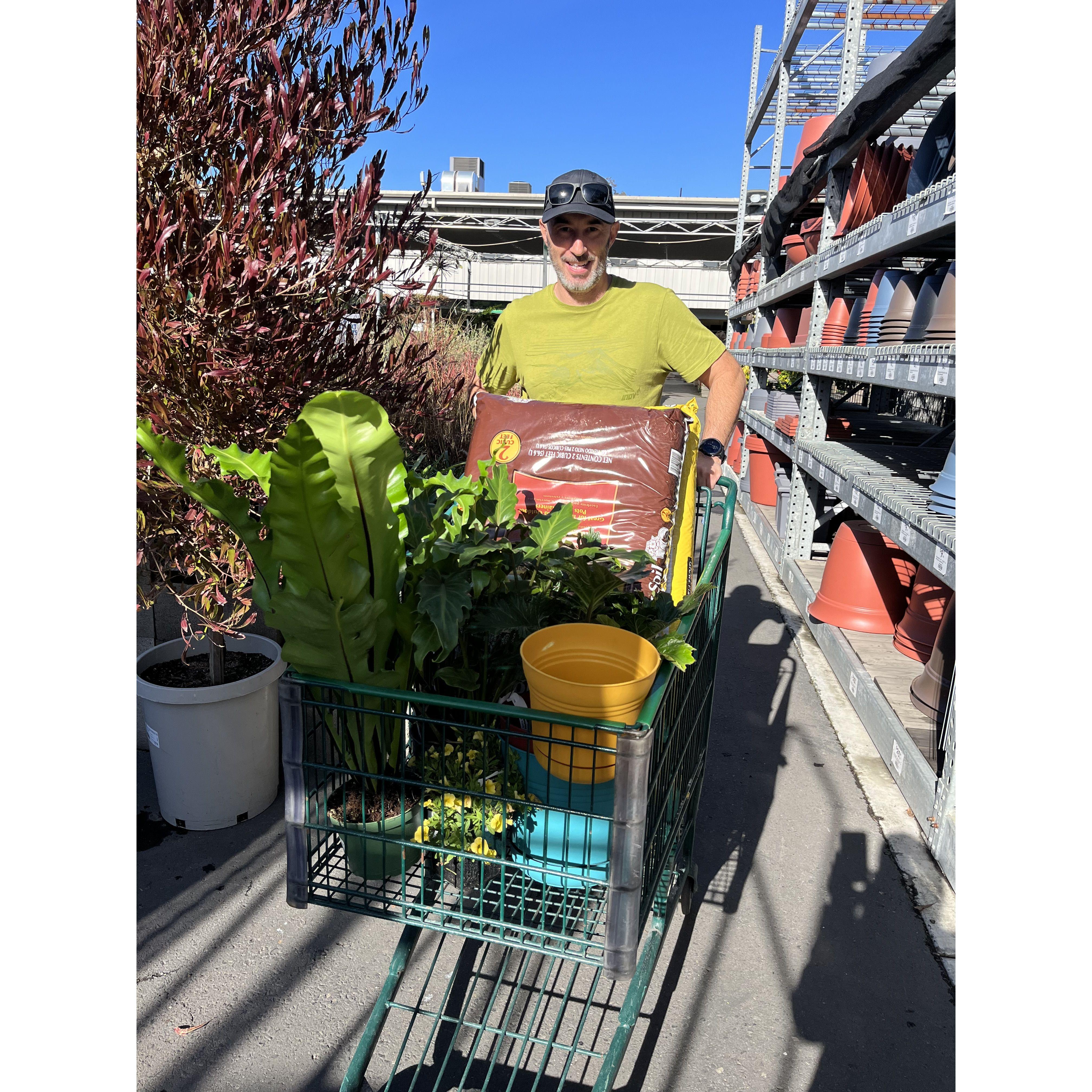 Shopping for our first apartment together.