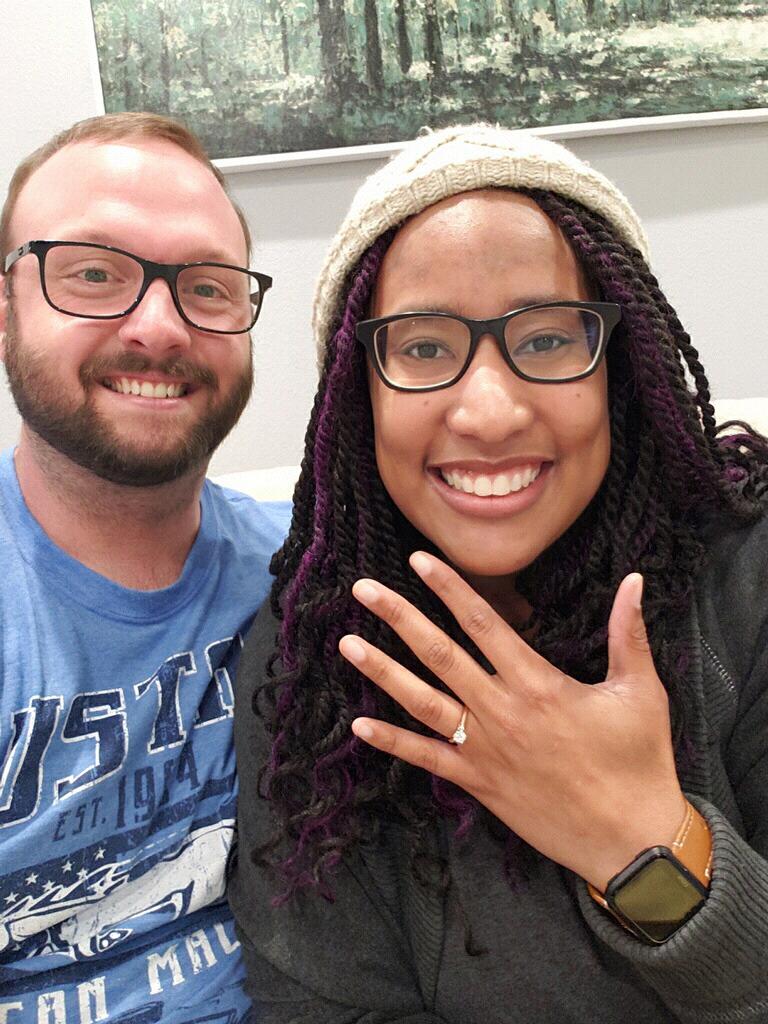 literally moments after we got engaged! 3.4.19