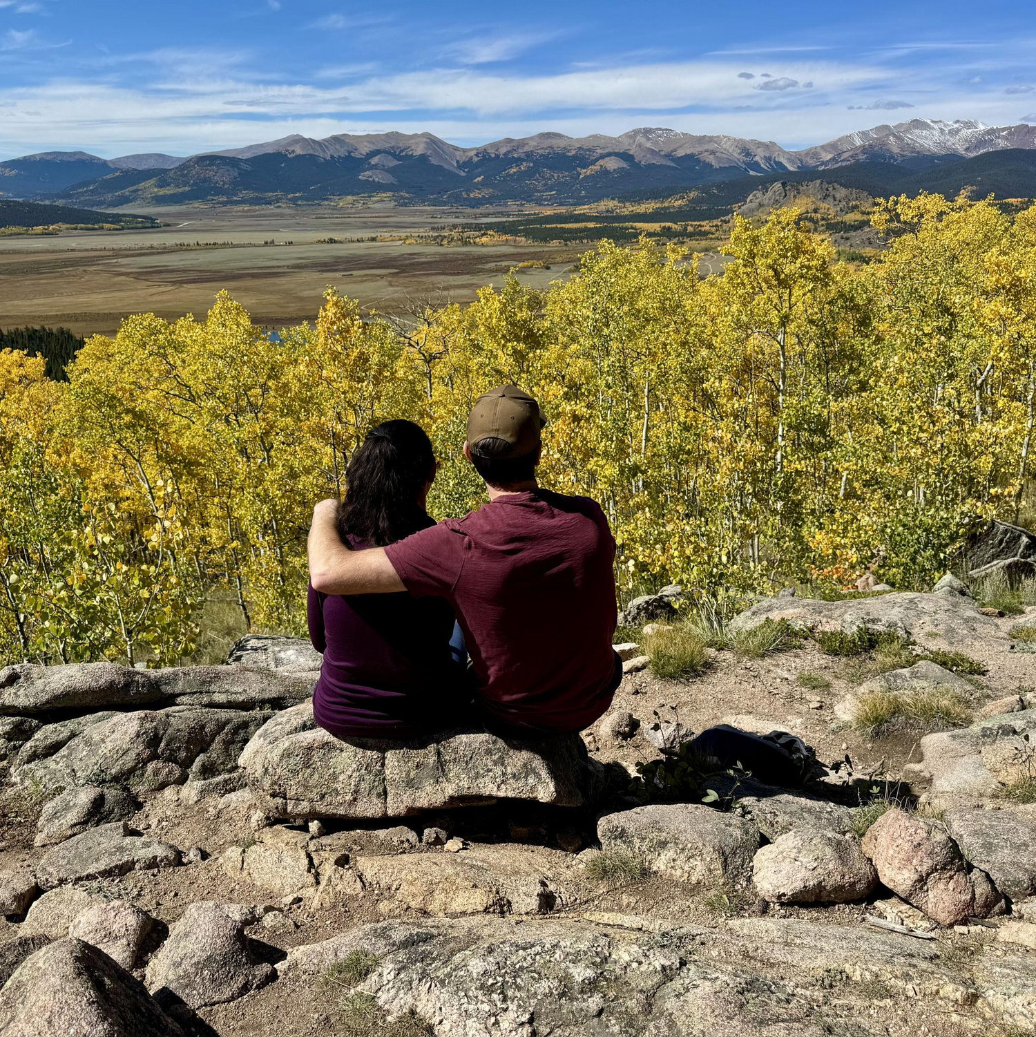 Enjoying the incredible view during leaf peeping season in Colorado!