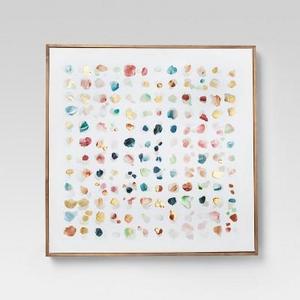 Framed Abstract Watercolor Wall Canvas 24 X 24 - Project 62™