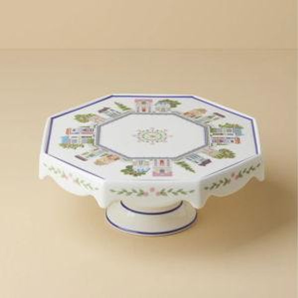 Lenox Spice Village Cake Plate