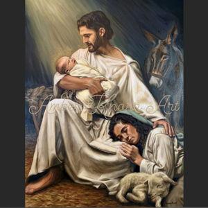 Under the Protection of St. Joseph - Painting