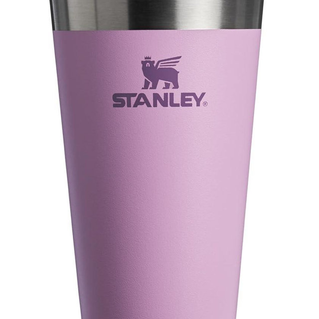 Stanley Adventure Stacking Beer Pint Glass 16oz | Stackable Drinking Cup for Cold Beverages | Dishwasher Safe | Insulated Stainless Steel Tumbler | BPA-Free | Lilac