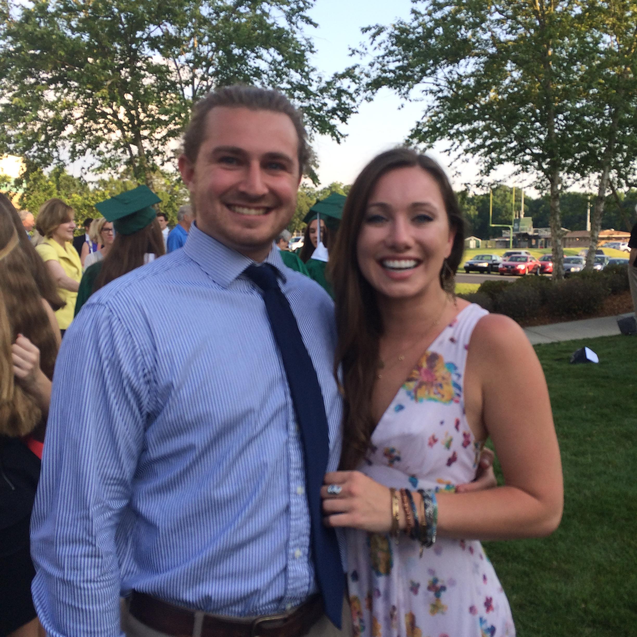 The first time Jason met my family at the sibling's high school graduation.