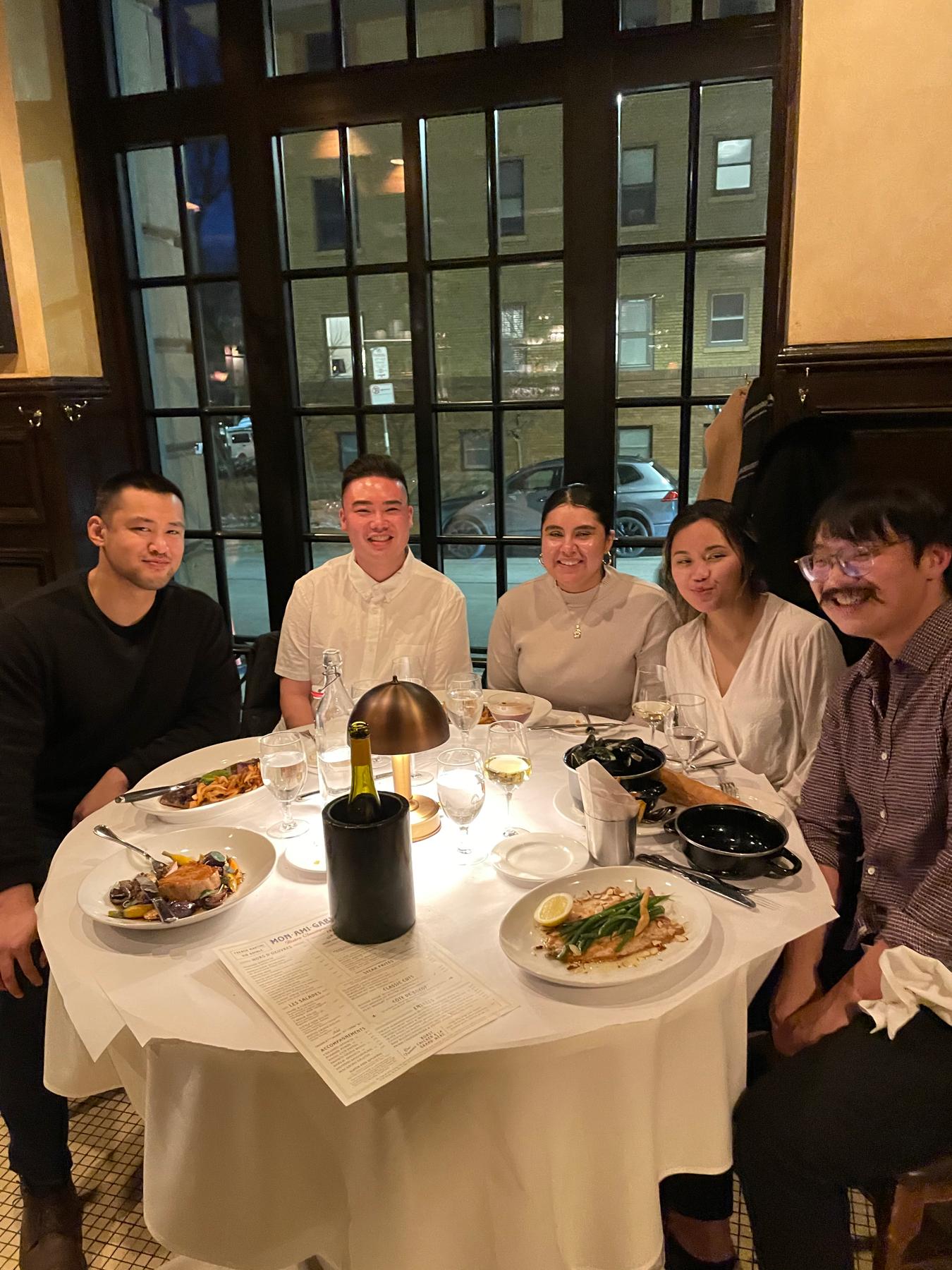 fine dining (and breathing!)