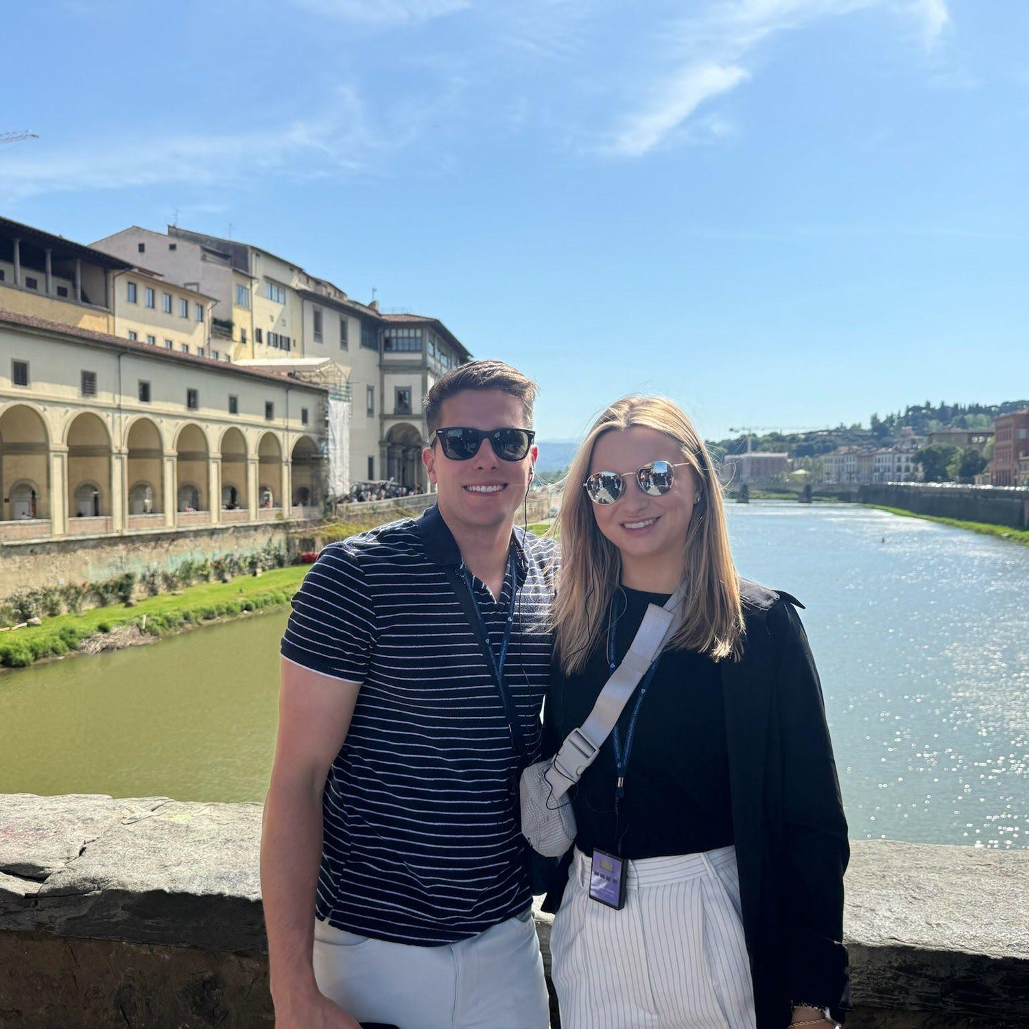 On the Ponte Vecchio in Florence, our favorite place!