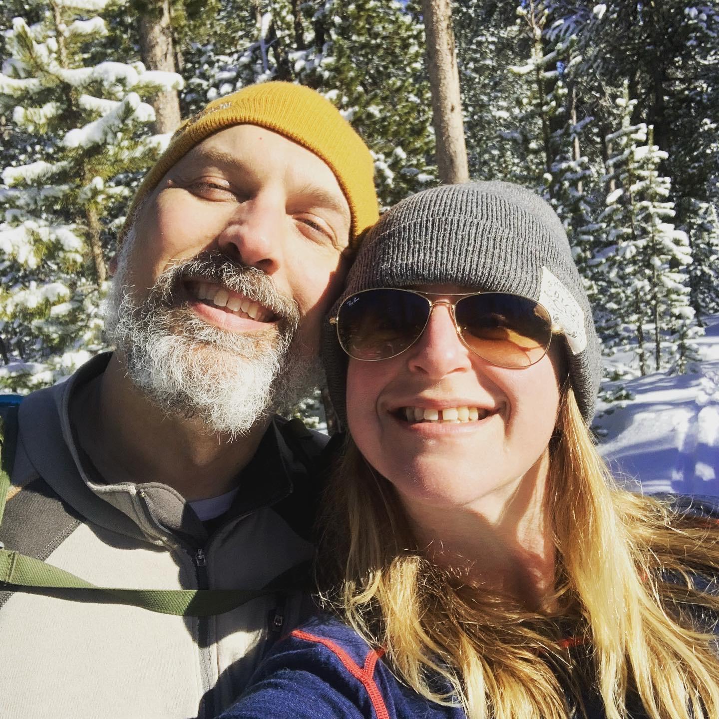 Out for a ski in the back country!