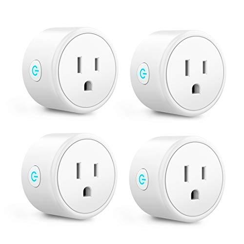 Aoycocr Bluetooth WiFi Smart Plug - Smart Outlets Work with Alexa Google Home Assistant Remote Control Plugs with Timer Function ETL/FCC/Rohs