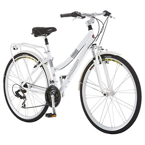 Schwinn Discover Hybrid Bike for Men and Women, 21 Speed, 28-Inch Wheels, Step-Through or Step-Over Frame, Multiple Colors