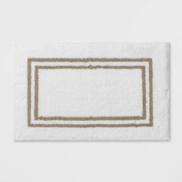 21"x34" Border Bath Rug Birch Stripe - Threshold Signature™