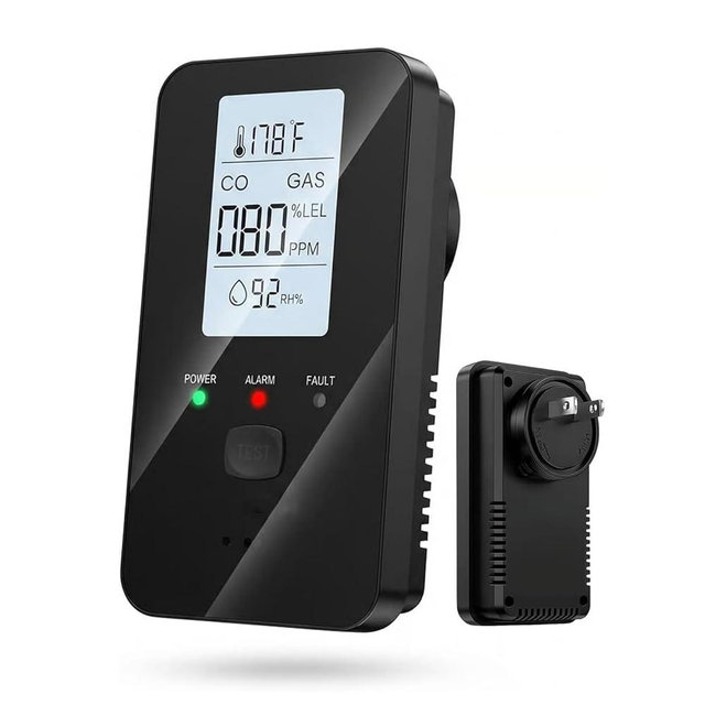 4-in-1 Detector with HD Screen, Suitable for Home, Kitchen, Apartment, Hotel and Camping RV, Black