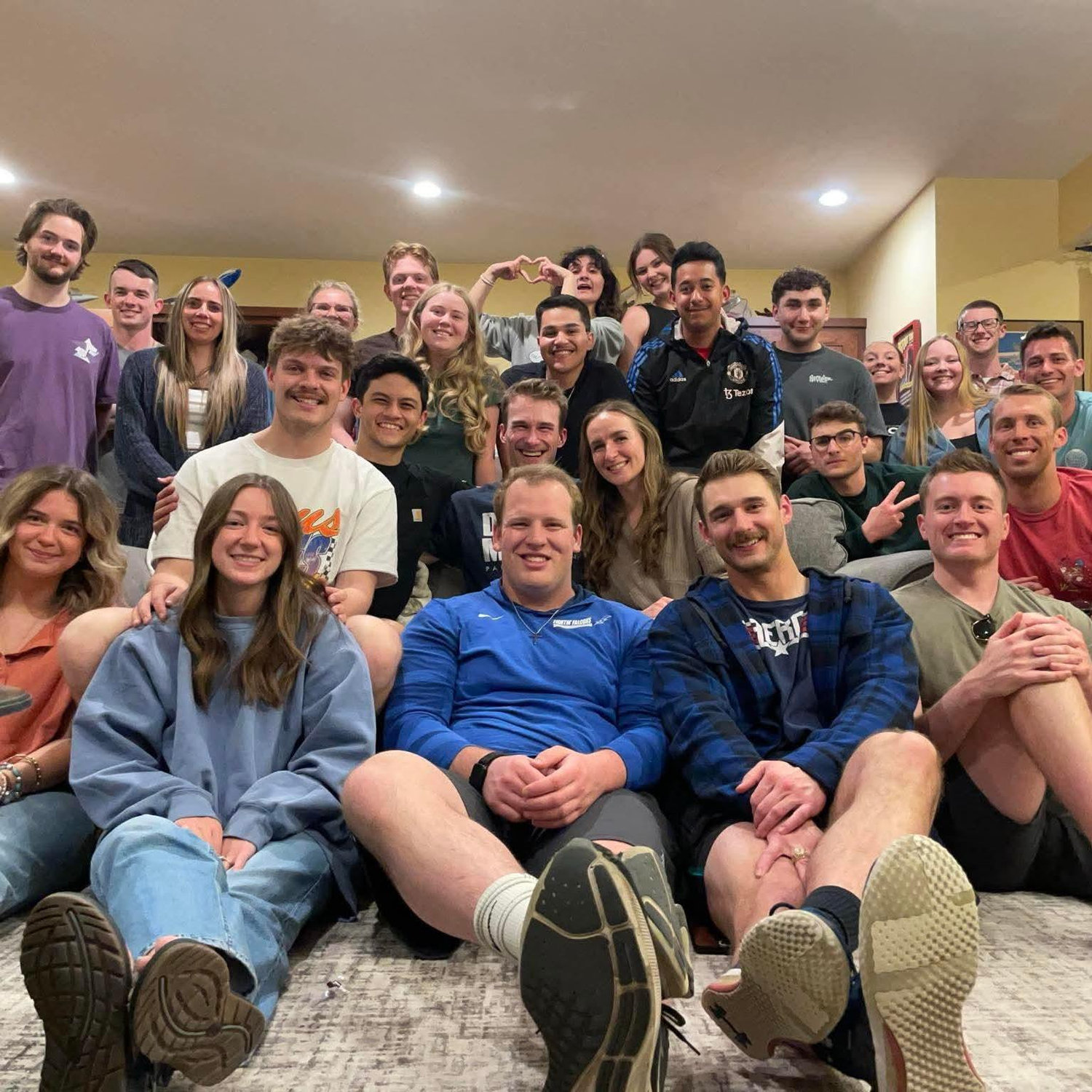 Caleb's last small group before his deployment, such a wonderful community God has blessed us with in UT!