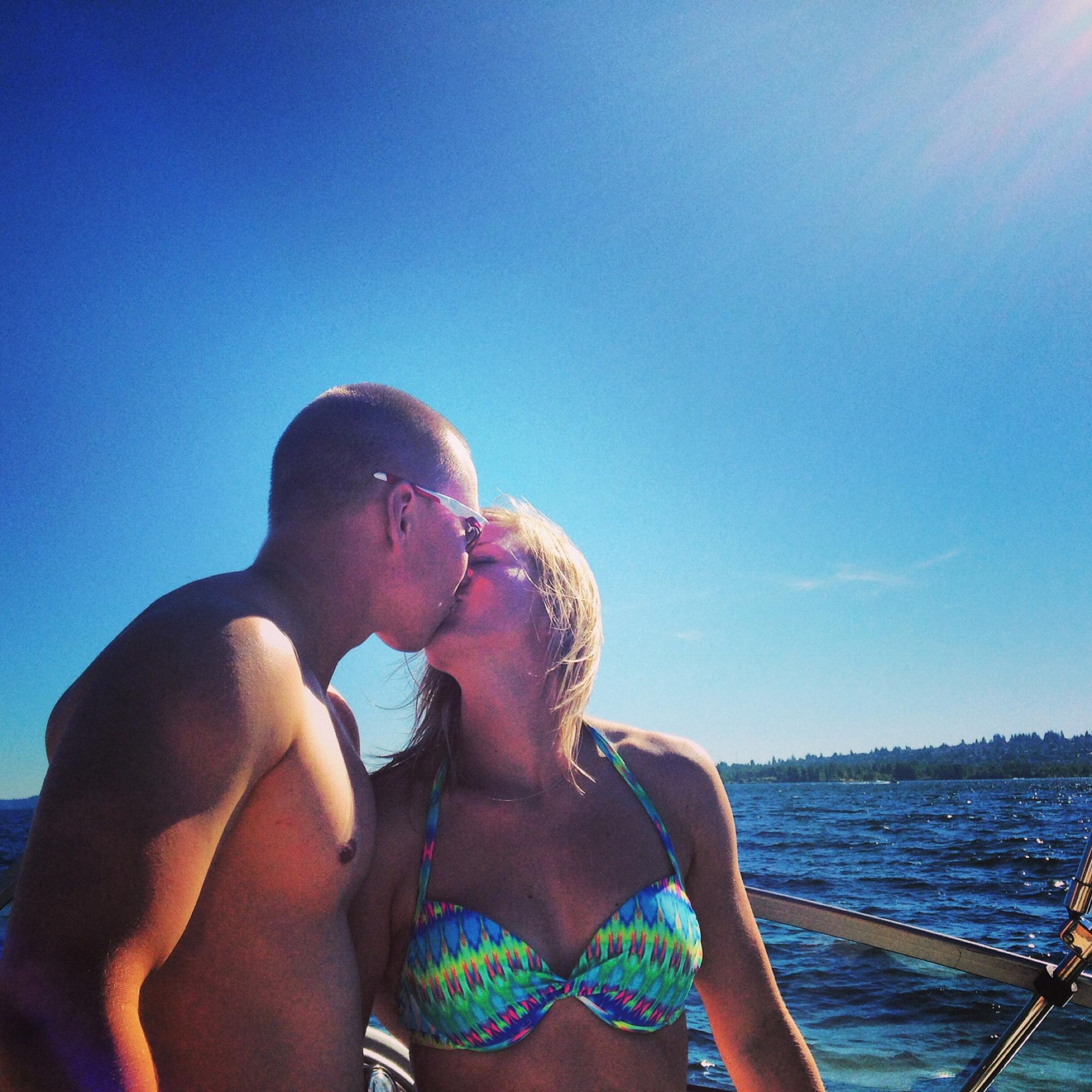 Our first boat trip in Seattle
