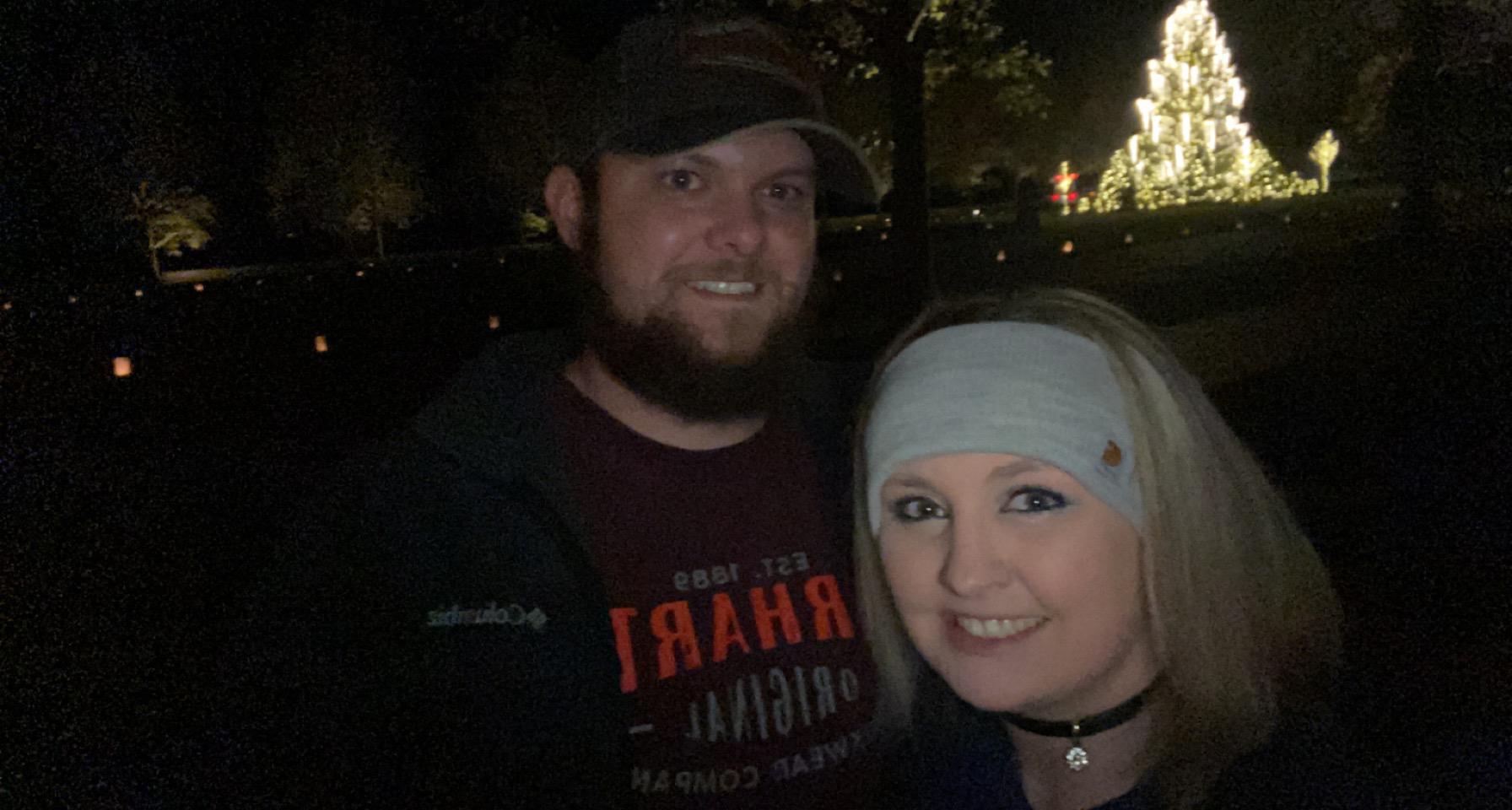 Date to Biltmore to see the Christmas Lights at Night