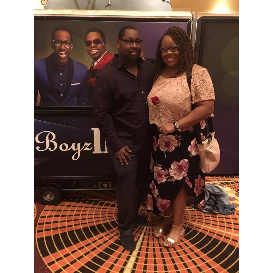 I knew for sure he was the one when he agreed to watch me act a plum fool in Vegas while watching my FAVORITE group Boyz II Men perform. I will love him forever for this