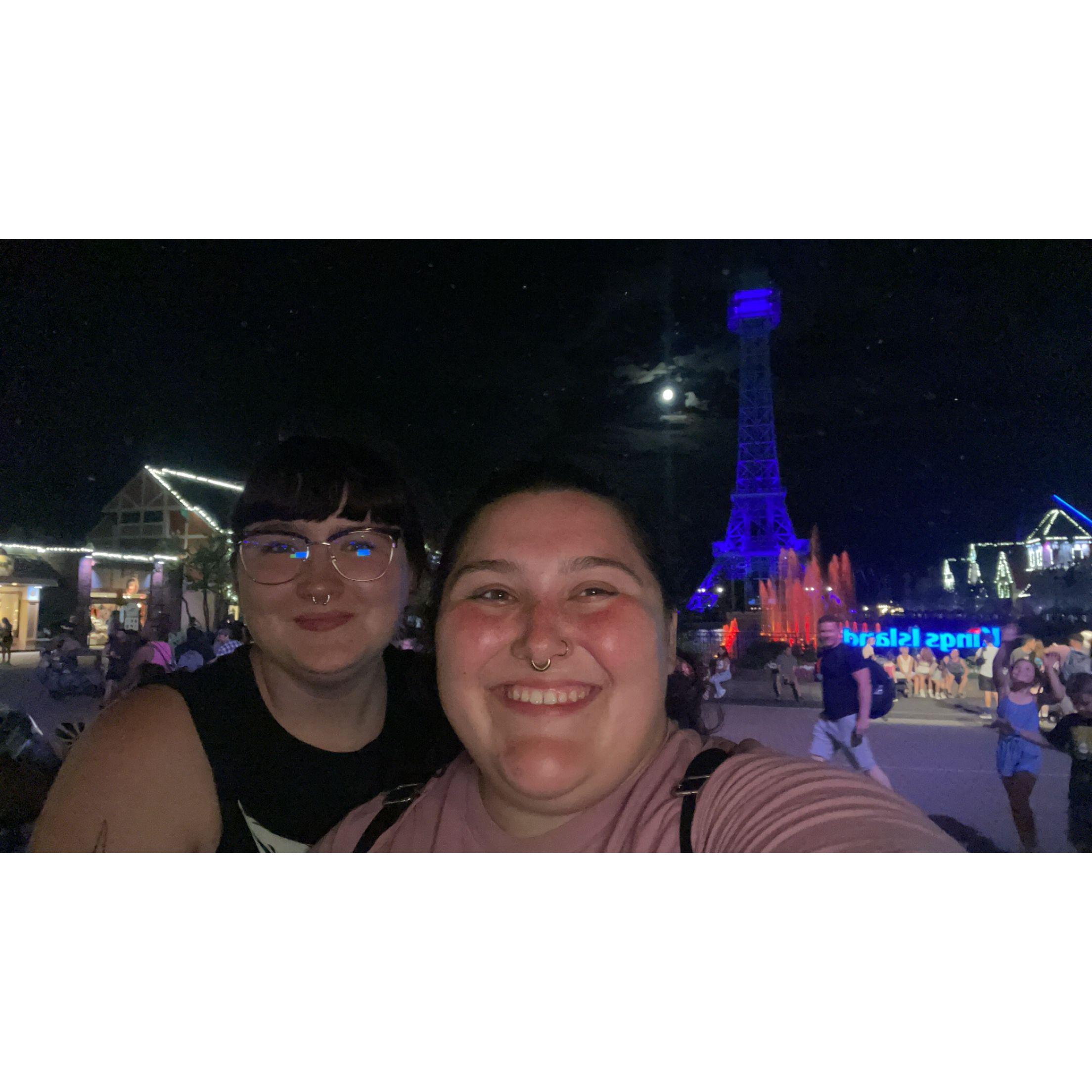 King's Island after a long day of being burnt and soggy