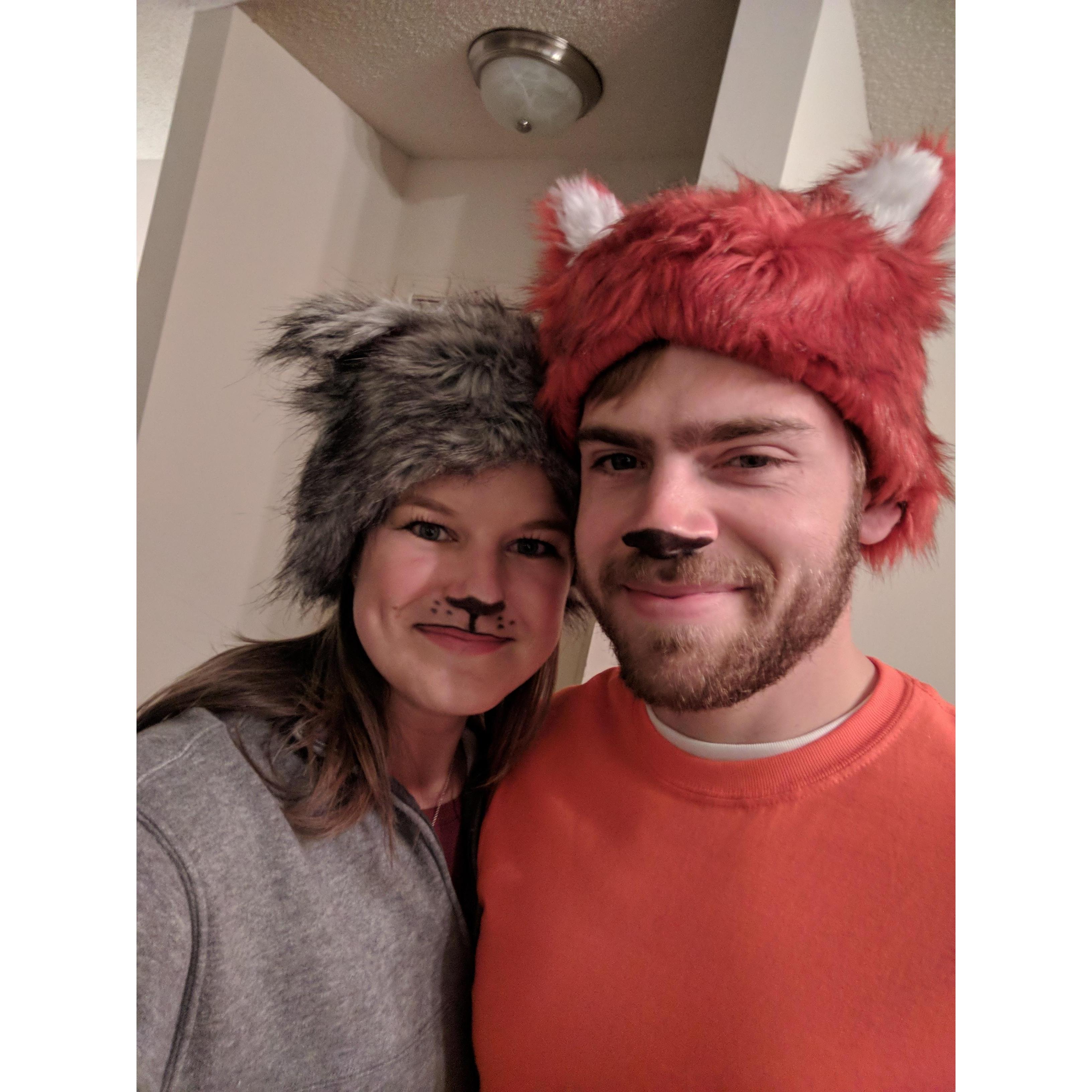 The fox and the (irish wolf)hound!