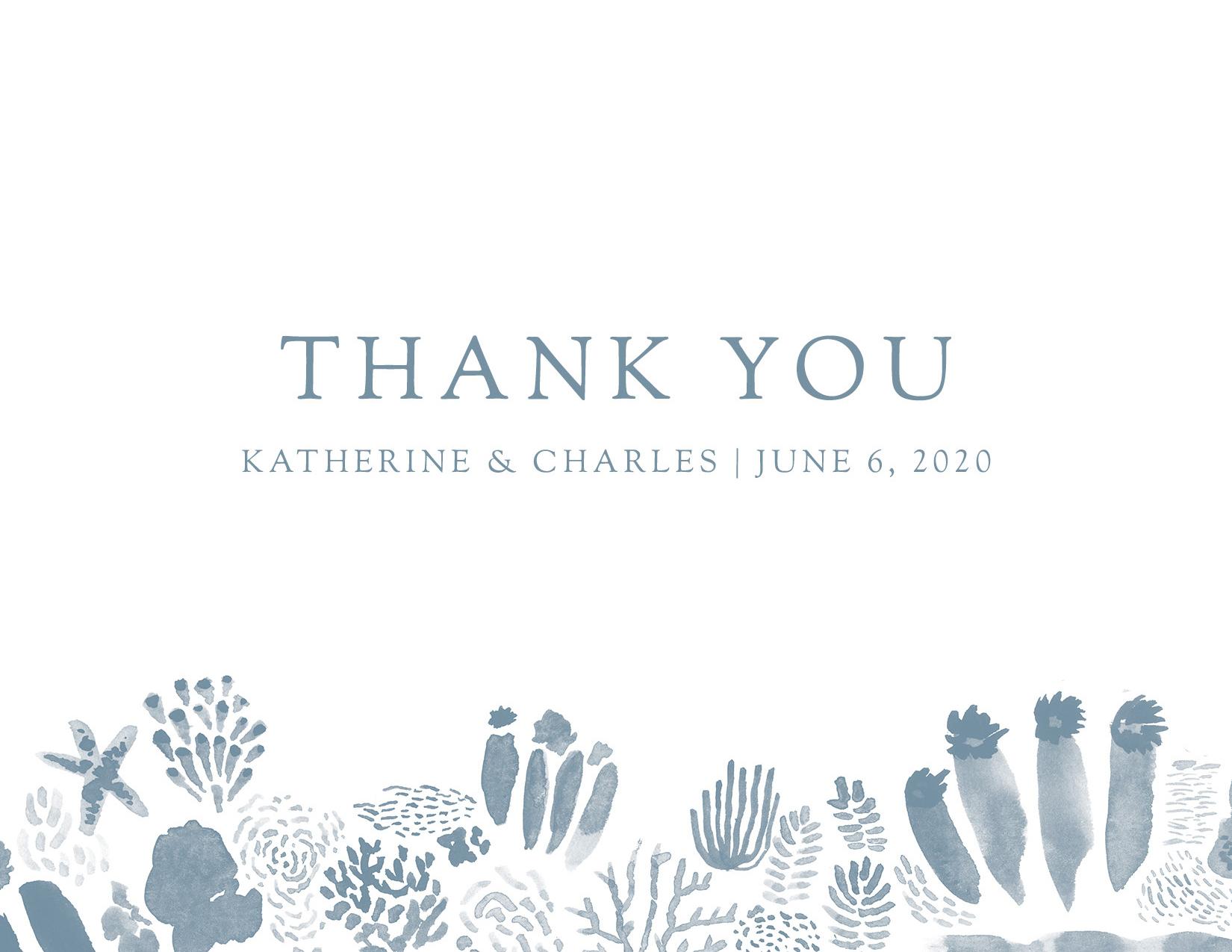 Wrightsville | Blue | Zola Thank You Cards